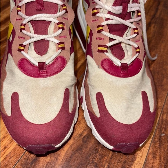 Nike Air Max 270 React Noble Red-Dark Sulfur - Picture 8 of 11